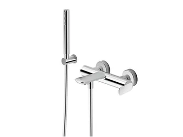 FOIL CRIFL100 - Wall-mounted bathtub mixer with hand shower by CRISTINA Rubinetterie - view 2